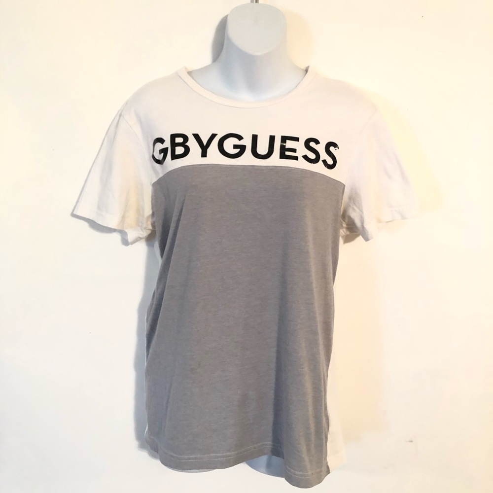 GBYGuess White & Gray Women’s Shirt Size S/P